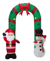 Glitz home 8' Inflatable Santa Snowman Gate Arch