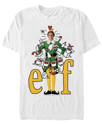 Men's Elf Doodles Short Sleeve T-shirt