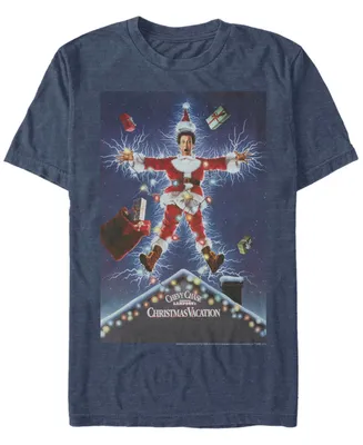 Men's National Lampoon Christmas Vacation Poster Short Sleeve T-shirt