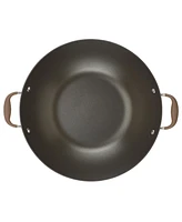 Anolon Advanced Home Hard-Anodized Nonstick Wok with Side Handles, 14"