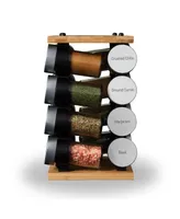 Cole & Mason Blyth Classic Bamboo 16 Jar Carousel Spice Rack