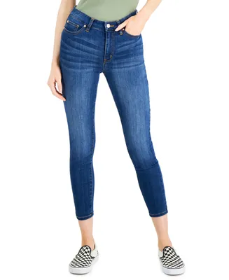Celebrity Pink Juniors' Curvy Distressed Skinny Ankle Jeans