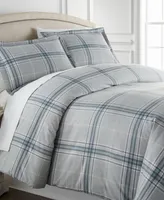 Ultra-Soft Plaid Down Alternative 3 Piece Comforter Set, King/California King