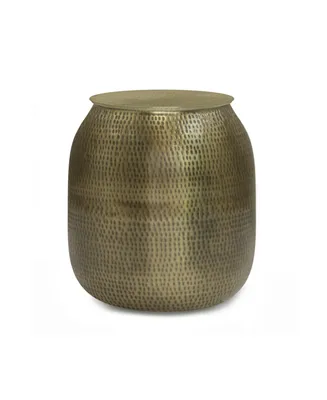 Griffen Storage Accent Table - Gold