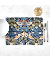 Pimpernel Strawberry Blue by Morris & Co Placemats, Set of 4