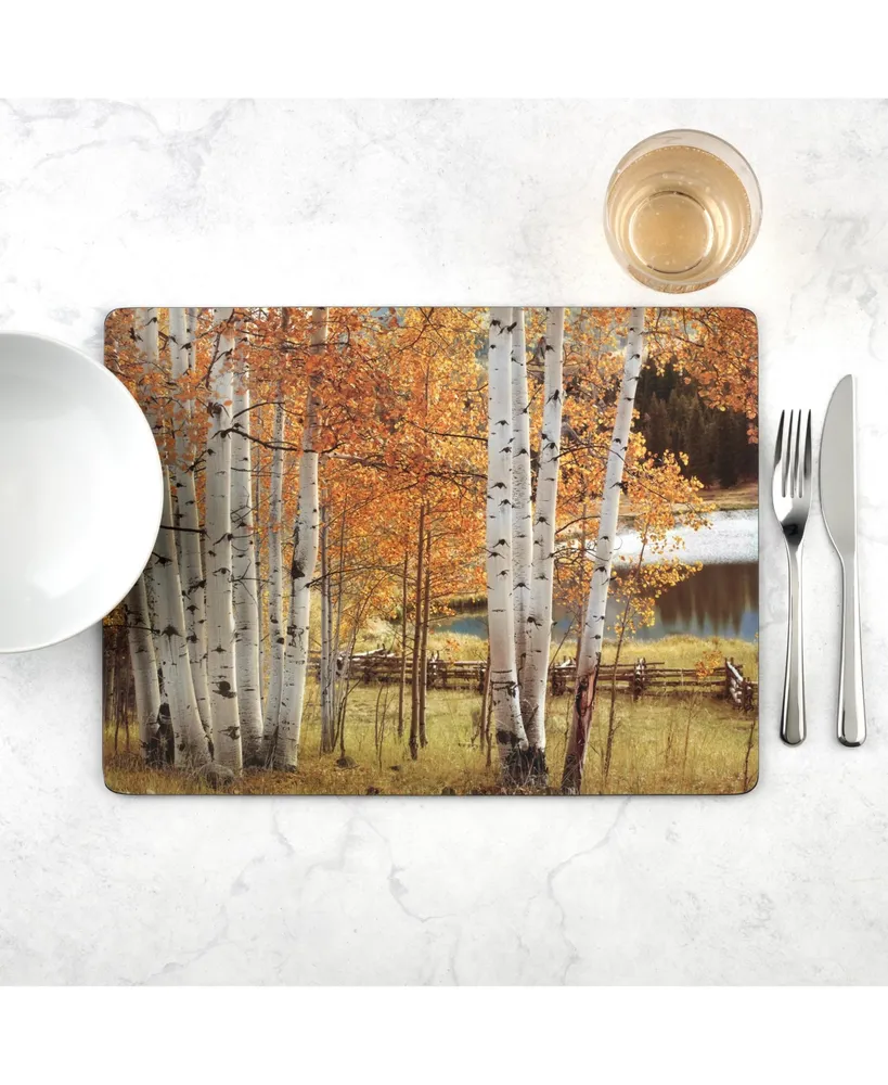 Pimpernel Birch Beauty Placemats, Set of 4