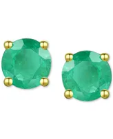 Emerald Stud Earrings (3/4 ct. t.w.) in 14k Gold