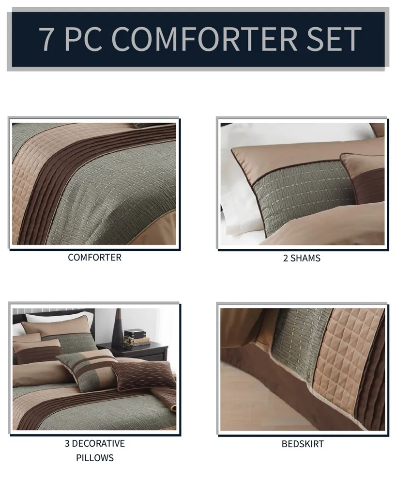 Lexia 7 Pc Queen Comforter Set