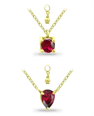 Giani Bernini Created Ruby Pendant Set, 2 Piece