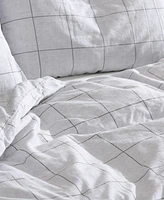 Kenneth Cole New York Holden Grid 3 Piece Duvet Cover Set