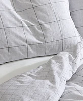 Closeout! Kenneth Cole New York Holden Grid 3 Piece Duvet Cover Set