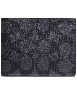 Coach Men's Signature Leather Slim Billfold