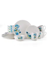 Studio Nova Painted Wildflowers 16 Piece Dinnerware Set, Service for 4