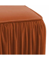 Morgan Pleated Ottoman