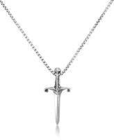 Andrew Charles by Andy Hilfiger Men's Dagger 24" Pendant Necklace in Stainless Steel