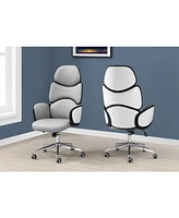 High Back Executive Leather-Look Office Chair