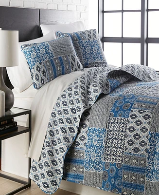 Southshore Fine Linens Global Patchwork Ultra-Soft -Pc. Quilt Set