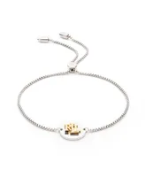 Lauren Ralph Lauren Logo Disc Bolo Bracelet in Sterling Silver & 18k Gold-Plate