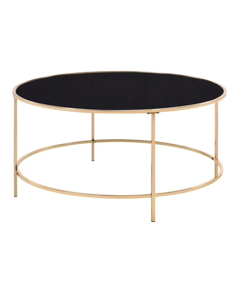 Furniture of America Pakse Glass Top Coffee Table