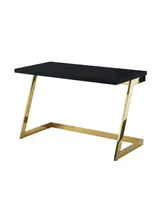 Kali High Gloss Lacquer Finish Top Rectangular Writing Desk