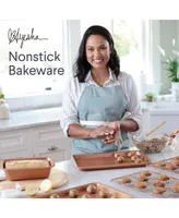 Ayesha Bakeware Double Batch Cookie Pan and Cooling Rack Set, 3-Pc.