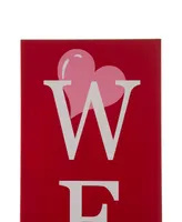 Glitzhome Valentine's Large Porch Sign Decor