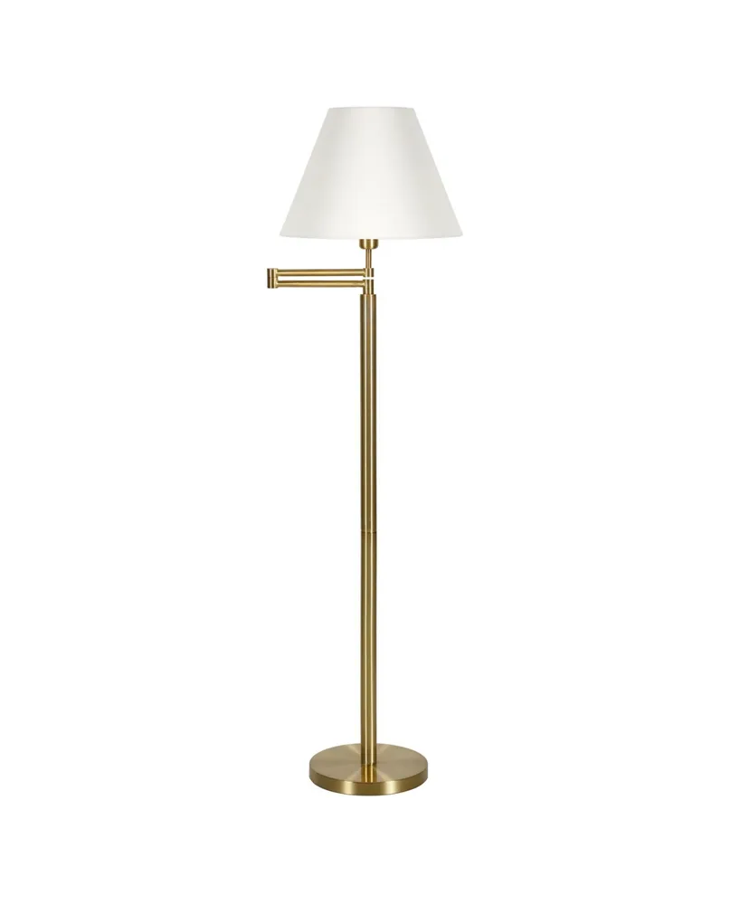 Moby Swing Arm Floor Lamp with Empire Shade