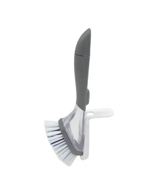 Tovolo Magnetic Dish Detergent Soap Dispensing Scrub Brush Brush & In-Sink Brush Holder