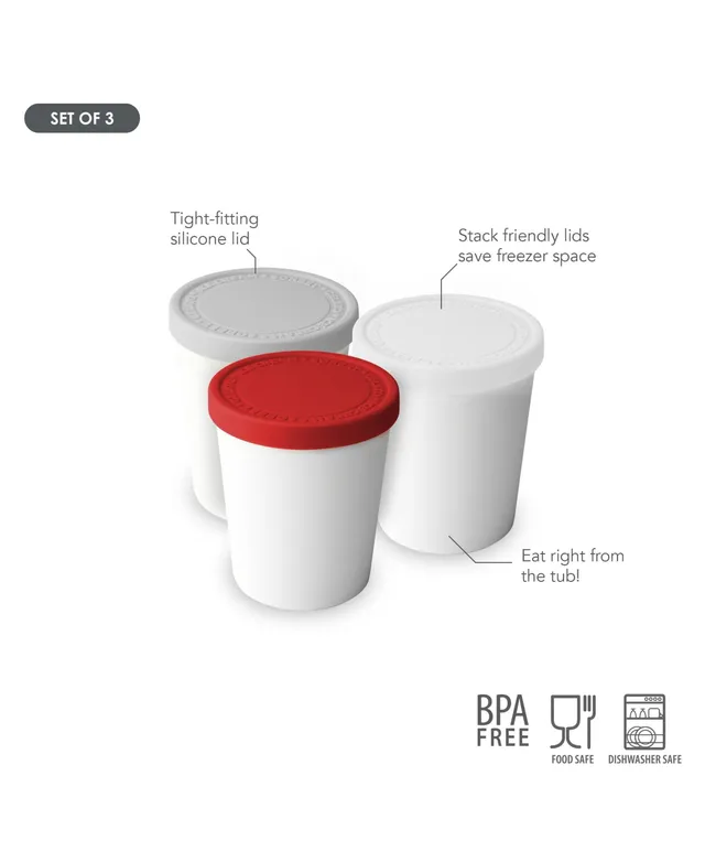 Tovolo 2.5 Quart Glide-A-Scoop Ice Cream Tub, White