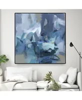 Giant Art Abstract Blues Ii Oversized Framed Canvas, 45" x 45"