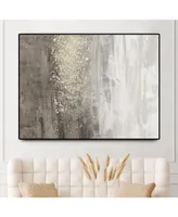 Giant Art Glitter Rain Ii Oversized Framed Canvas, 40" x 60"