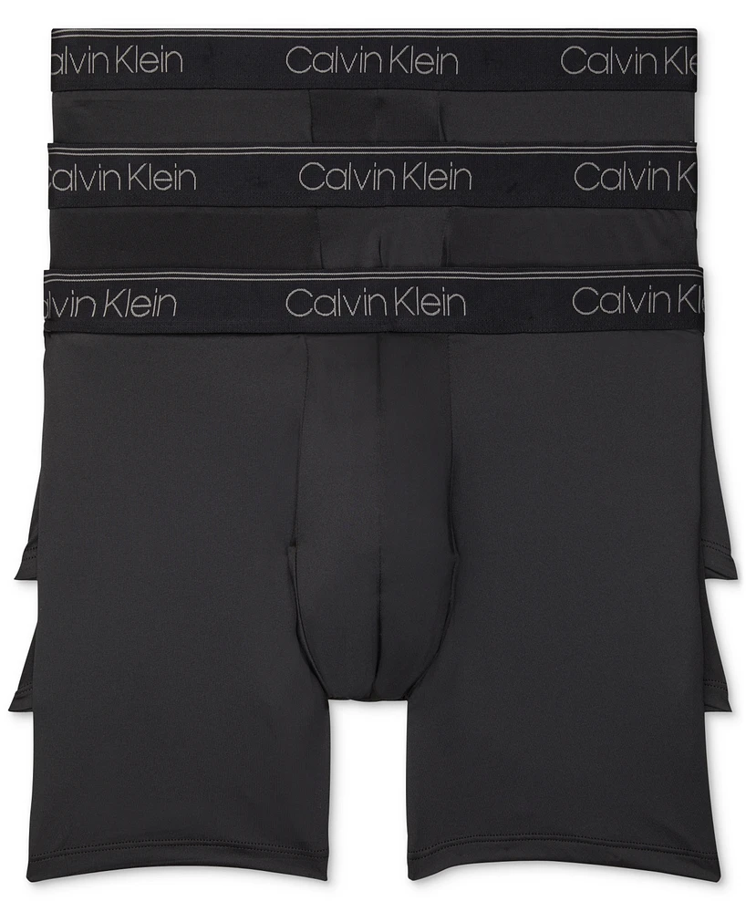 Calvin Klein Men's 3-Pack Microfiber Stretch Boxer Briefs Underwear