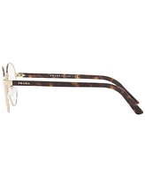 Prada Pr 52XV Women's Round Eyeglasses - Gold