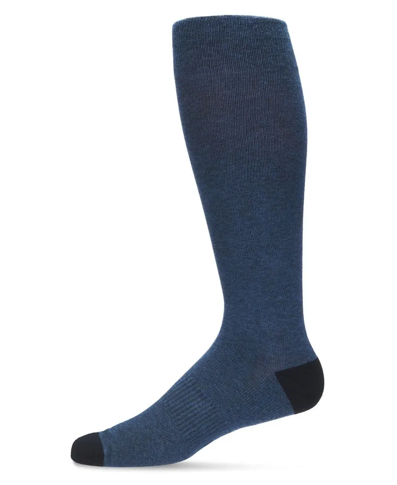 Men's Solid Cotton Compression Socks