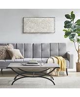 Ink+Ivy Wilson Modern 48"W Rectangle Metal Leg Coffee Table with Trestle Base