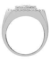 Men's Diamond Cluster Ring (3 ct. t.w.) 10k Gold and White