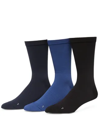 Perry Ellis Portfolio Men's 3-Pack Pique Flat Socks