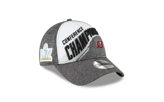 New Era Tampa Bay Buccaneers 2020 Conference Champions Locker Room 9FORTY Snapback Hat, Grey