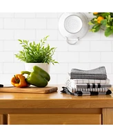 Design Imports Farmhouse Woven Dishtowel, Set of 5