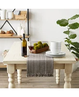 Design Imports Variegated Fringe Table Runner