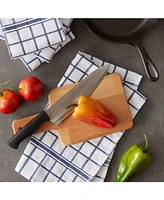 Design Imports Windowpane Terry Dishtowel, Set of 4