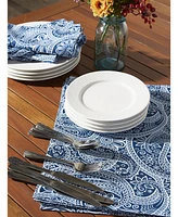Design Imports Paisley Print Outdoor Placemat, Set of 6