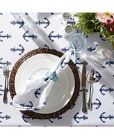 Design Imports Anchors Print Outdoor Tablecloth, 60" x 84"