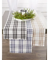 Design Imports Plaid Table Runner, 14" x 72"