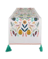 Design Imports Easter Garden Embellished Table Runner, 14" x 108"