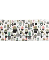 Design Imports Urban Oasis Cactus Print Table Runner, 14" x 108"