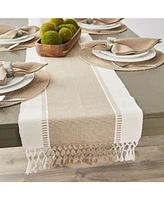 Design Imports Dobby Stripe Table Runner
