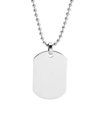 Men's Small Stainless Steel Dog Tag Necklace