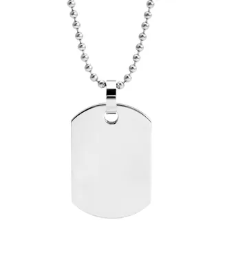 Men's Medium Stainless Steel Dog Tag Necklace