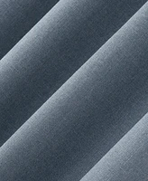 Cayden Grid Texture Draft Shield Fleece Insulated 100% Blackout Grommet Curtain Panel